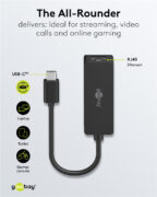 GOOBAY αντάπτορας δικτύου 76579, USB-C, 1000Mbps Ethernet, μαύρος 16 GOOBAY αντάπτορας δικτύου 76579, USB-C, 1000Mbps Ethernet, μαύρος 5