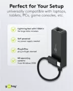 GOOBAY αντάπτορας δικτύου 76579, USB-C, 1000Mbps Ethernet, μαύρος 6