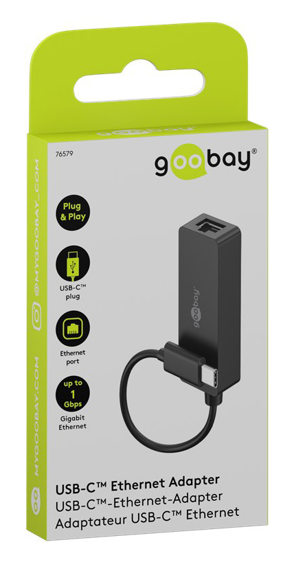 GOOBAY αντάπτορας δικτύου 76579, USB-C, 1000Mbps Ethernet, μαύρος 12 GOOBAY αντάπτορας δικτύου 76579, USB-C, 1000Mbps Ethernet, μαύρος - Image 10
