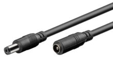 GOOBAY καλώδιο προέκτασης τροφοδοσίας 76635, 5.5x2.1mm, 1.5m, μαύρο