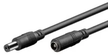 GOOBAY καλώδιο προέκτασης τροφοδοσίας 76671, 5.5x2.1mm, 5m, μαύρο