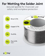 GOOBAY σύρμα συγκόλλησης 77421, Φ0.8mm, lead free, 20g 4