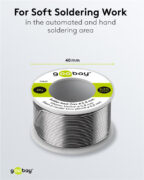 GOOBAY σύρμα συγκόλλησης 77421, Φ0.8mm, lead free, 20g 5