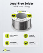 GOOBAY σύρμα συγκόλλησης 77422, Φ0.8mm, lead free, 50g 3