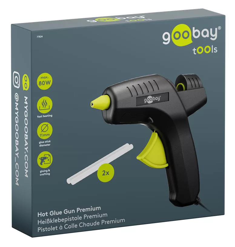 GOOBAY πιστόλι θερμοκόλλησης σιλικόνης 77824 με 2x ράβδους σιλικόνης 11mm, 80W, μαύρο 11 GOOBAY πιστόλι θερμοκόλλησης σιλικόνης 77824 με 2x ράβδους σιλικόνης 11mm, 80W, μαύρο - Image 9
