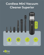 GOOBAY 2 σε 1 σκουπάκι χειρός & air duster 77829, 120W, 6000mAh, μαύρο 3