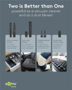 GOOBAY 2 σε 1 σκουπάκι χειρός & air duster 77829, 120W, 6000mAh, μαύρο 6