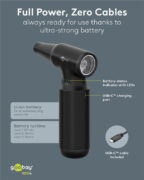 GOOBAY ηλεκτρικό air duster 77830, 100W, 6000mAh, μαύρο 5