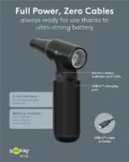 GOOBAY ηλεκτρικό air duster 77830, 100W, 6000mAh, μαύρο 5