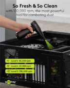 GOOBAY ηλεκτρικό air duster 77831 με φακό, 180W, 6000mAh, μαύρο 2