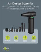 GOOBAY ηλεκτρικό air duster 77831 με φακό, 180W, 6000mAh, μαύρο 3