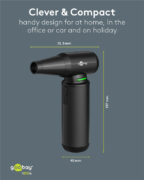 GOOBAY ηλεκτρικό air duster 77831 με φακό, 180W, 6000mAh, μαύρο 7