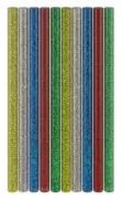 GOOBAY ράβδοι σιλικόνης 77855, Φ11mm x 200mm, glitter διάφορα χρώματα, 10τμχ
