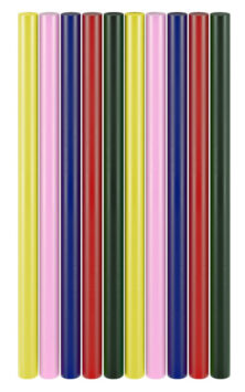 GOOBAY ράβδοι σιλικόνης 77856, Φ11mm x 200mm, διάφορα χρώματα, 10τμχ