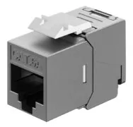GOOBAY Keystone module RJ45 77942, CAT 6A STP, slim & short, toolfree, ασημί 1