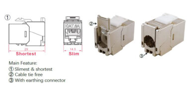 GOOBAY Keystone module RJ45 77942, CAT 6A STP, slim & short, toolfree, ασημί 9 GOOBAY Keystone module RJ45 77942, CAT 6A STP, slim & short, toolfree, ασημί 4