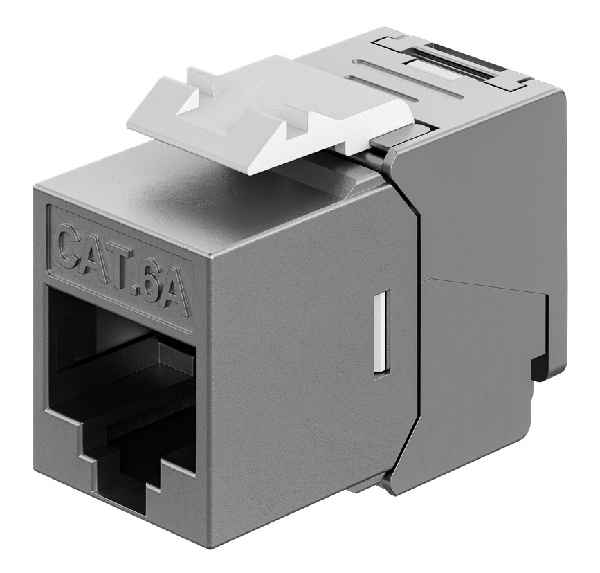 GOOBAY Keystone module RJ45 77942, CAT 6A STP, slim & short, toolfree, ασημί 3 GOOBAY Keystone module RJ45 77942, CAT 6A STP, slim & short, toolfree, ασημί