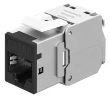 GOOBAY Keystone module RJ45 77943, CAT 6A STP, slim, toolfree, ασημί/μαύρο