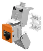 GOOBAY Keystone module RJ45 77947, CAT 6A STP, slim, toolfree, ασημί/πορτοκαλί 8 GOOBAY Keystone module RJ45 77947, CAT 6A STP, slim, toolfree, ασημί/πορτοκαλί 3