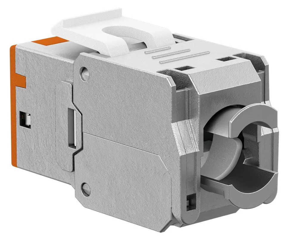 GOOBAY Keystone module RJ45 77947, CAT 6A STP, slim, toolfree, ασημί/πορτοκαλί 6 GOOBAY Keystone module RJ45 77947, CAT 6A STP, slim, toolfree, ασημί/πορτοκαλί - Image 4