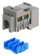 GOOBAY Keystone module RJ45 77951, CAT 6A UTP, slim & short, toolfree, γκρι 2