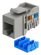 GOOBAY Keystone module RJ45 77951, CAT 6A UTP, slim & short, toolfree, γκρι 3