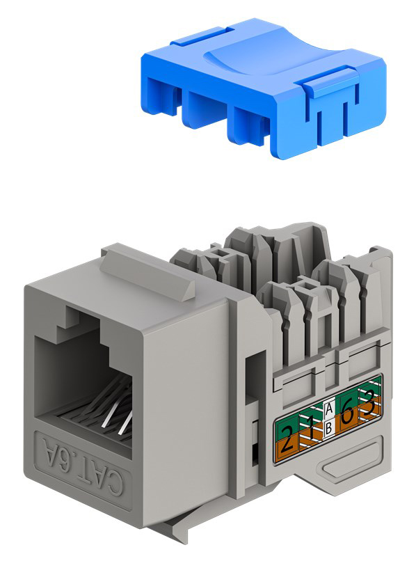 GOOBAY Keystone module RJ45 77951, CAT 6A UTP, slim & short, toolfree, γκρι 6 GOOBAY Keystone module RJ45 77951, CAT 6A UTP, slim & short, toolfree, γκρι - Image 4