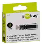 GOOBAY μαγνητικές βάσεις στήριξης πλακέτας 77997 για συγκόλληση, 4τμχ, μαύρο 6
