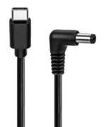 GOOBAY καλώδιο τροφοδοσίας USB-C σε DC 78971, 5.5x2.1mm, 0.5m, μαύρο 1