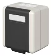 GOOBAY κυτίο για 2x Keystone modules 79169, εξωτερικού χώρου, IP44, λευκό/μαύρο 2