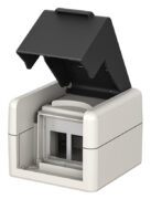 GOOBAY κυτίο για 2x Keystone modules 79169, εξωτερικού χώρου, IP44, λευκό/μαύρο 2 GOOBAY κυτίο για 2x Keystone modules 79169, εξωτερικού χώρου, IP44, λευκό/μαύρο 1