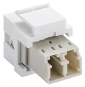 GOOBAY Keystone module οπτικής ίνας 80000, 2x LC-Duplex, λευκό 2