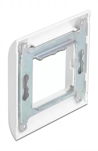 DELOCK module βάση πρίζας με frame Easy 45 81300, 80x80mm, λευκό 4 DELOCK module βάση πρίζας με frame Easy 45 81300, 80x80mm, λευκό - Image 2