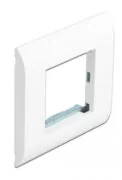 DELOCK module βάση πρίζας με frame Easy 45 81300, 80x80mm, λευκό 1 DELOCK module βάση πρίζας με frame Easy 45 81300, 80x80mm, λευκό