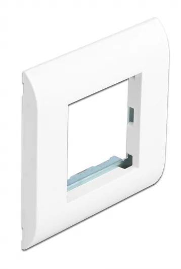 DELOCK module βάση πρίζας με frame Easy 45 81300, 80x80mm, λευκό 3 DELOCK module βάση πρίζας με frame Easy 45 81300, 80x80mm, λευκό
