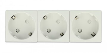 DELOCK τριπλό module πρίζας ρεύματος Easy 45 81323, 45°, 45x45mm, 5τμχ 2