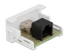 DELOCK module USB σε RJ45 Easy 45 81344, 22.5x45mm, λευκό 2