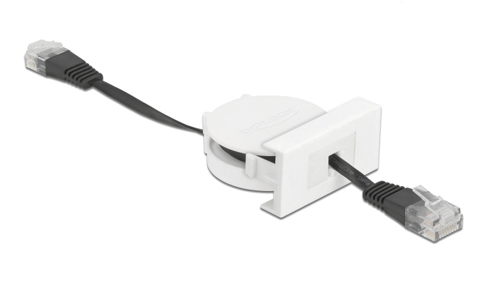 DELOCK module καλώδιο RJ45 Easy 45 81361 Cat.5e, ανασυρόμενο 50cm, μαύρο 3 DELOCK module καλώδιο RJ45 Easy 45 81361 Cat.5e, ανασυρόμενο 50cm, μαύρο