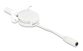 DELOCK module καλώδιο τροφοδοσίας Easy 45 81376, ανασυρόμενο 50cm, λευκό 3