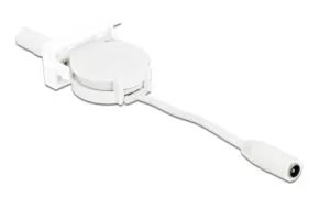 DELOCK module καλώδιο τροφοδοσίας Easy 45 81376, ανασυρόμενο 50cm, λευκό 3