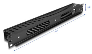 DELOCK cable management 81555 για rack 19"/1U, πλαστικό/μεταλλικό, μαύρο 3