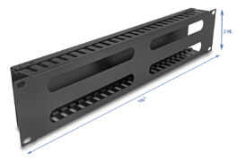 DELOCK cable management 81559 για rack 19"/2U, μεταλλικό, μαύρο 3