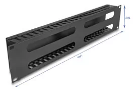 DELOCK cable management 81559 για rack 19"/2U, μεταλλικό, μαύρο 3