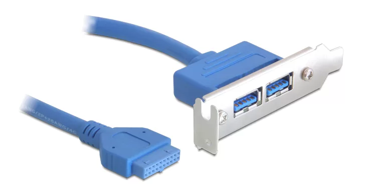 DELOCK κάρτα επέκτασης USB 19 pin σε 2x USB 3.0 82976, low profile 3 DELOCK κάρτα επέκτασης USB 19 pin σε 2x USB 3.0 82976, low profile