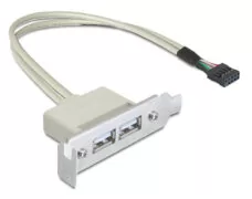 DELOCK κάρτα επέκτασης USB 9 pin σε 2x USB 2.0 83119, low profile 1 DELOCK κάρτα επέκτασης USB 9 pin σε 2x USB 2.0 83119, low profile