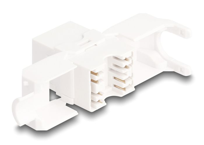 DELOCK Keystone module 86051, RJ45 σε LSA, Cat.6A UTP, λευκό, 4τμχ 4 DELOCK Keystone module 86051, RJ45 σε LSA, Cat.6A UTP, λευκό, 4τμχ - Image 2