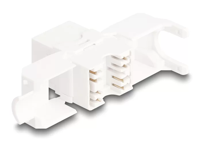 DELOCK Keystone module 86051, RJ45 σε LSA, Cat.6A UTP, λευκό, 4τμχ 4 DELOCK Keystone module 86051, RJ45 σε LSA, Cat.6A UTP, λευκό, 4τμχ - Image 2