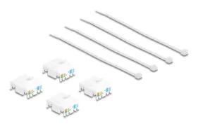 DELOCK Keystone module 86051, RJ45 σε LSA, Cat.6A UTP, λευκό, 4τμχ 9 DELOCK Keystone module 86051, RJ45 σε LSA, Cat.6A UTP, λευκό, 4τμχ 4