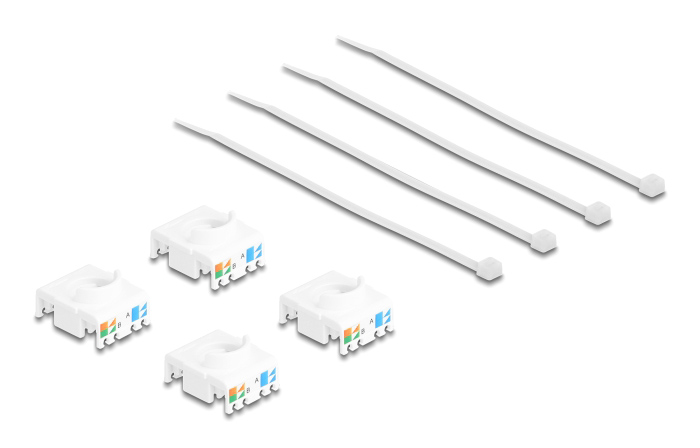 DELOCK Keystone module 86051, RJ45 σε LSA, Cat.6A UTP, λευκό, 4τμχ 6 DELOCK Keystone module 86051, RJ45 σε LSA, Cat.6A UTP, λευκό, 4τμχ - Image 4