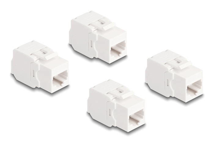DELOCK Keystone module 86051, RJ45 σε LSA, Cat.6A UTP, λευκό, 4τμχ 3 DELOCK Keystone module 86051, RJ45 σε LSA, Cat.6A UTP, λευκό, 4τμχ